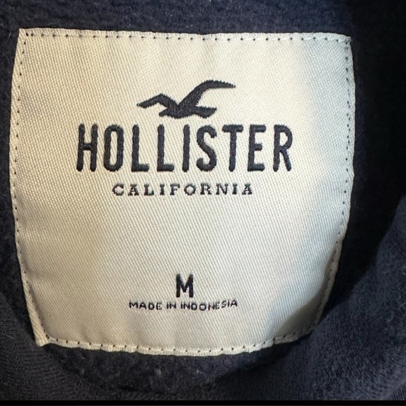 Hollister Navy Blue Women’s Hoodie Size Medium - Picture 2 of 3